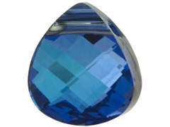 Swarovski 6012 Flat Briolette Pendant in 15x14mm MaliBlue Swarovski 6012 Flat Briolette Pendant in 15x14mm MaliBlue