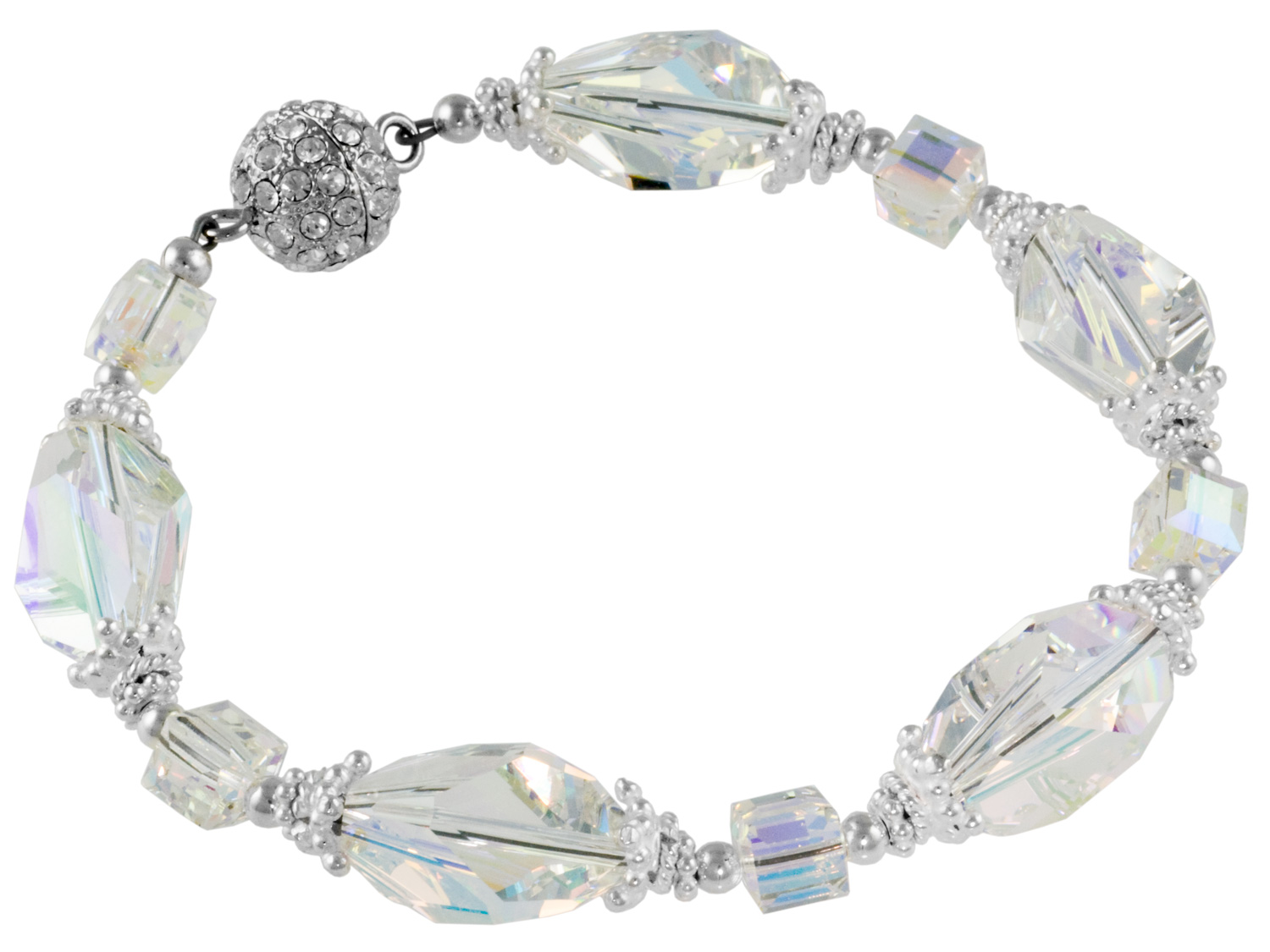 Crystal AB Cubist Bracelet