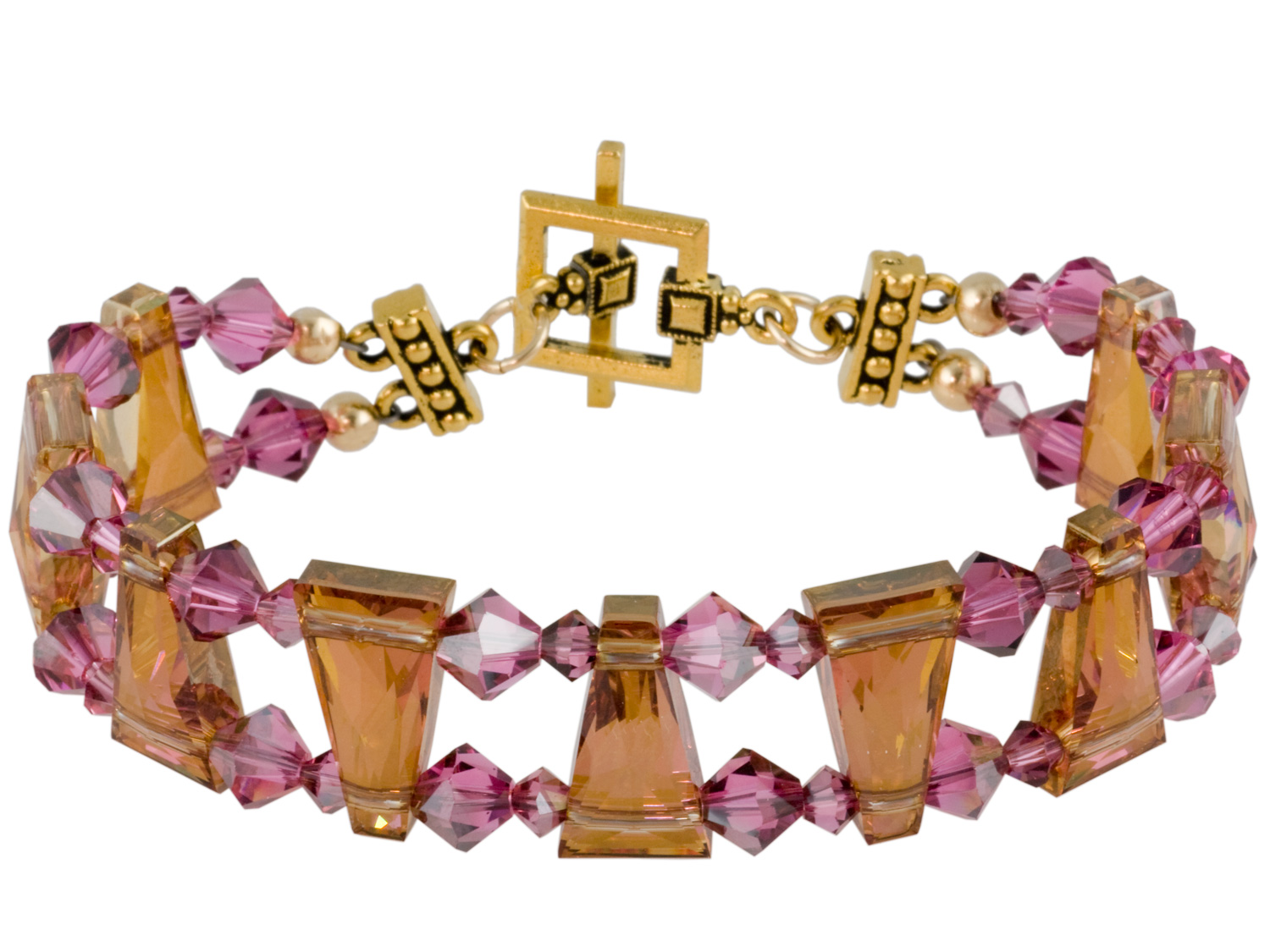 Crystal Copper Keystone Bracelet