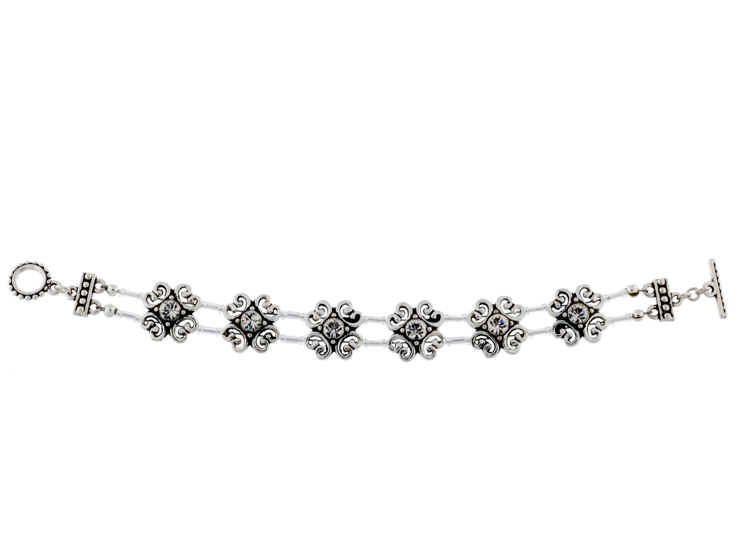 Crystal Scroll Slider Bracelet