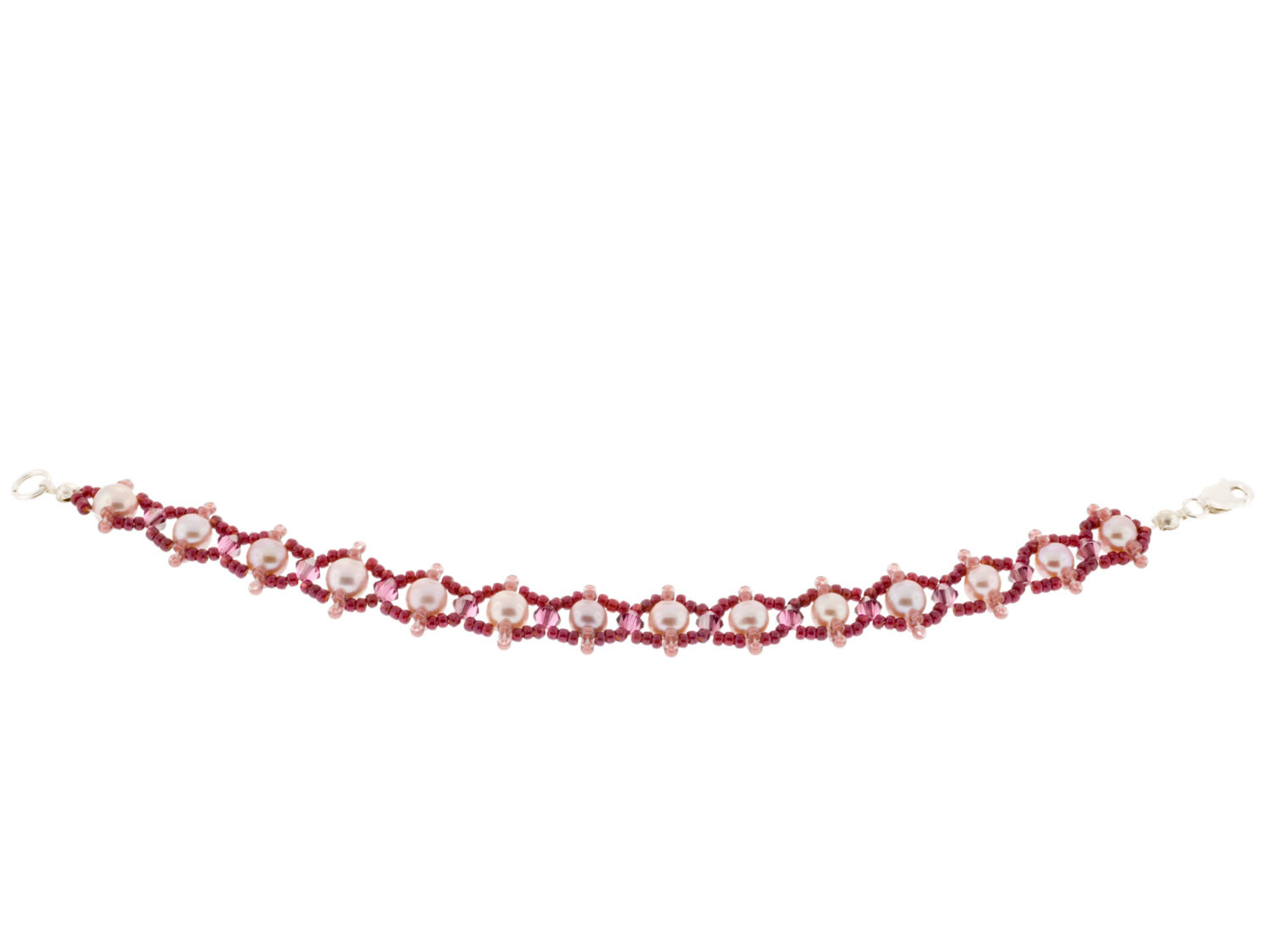 Lavendar Pearl Bracelet Weave