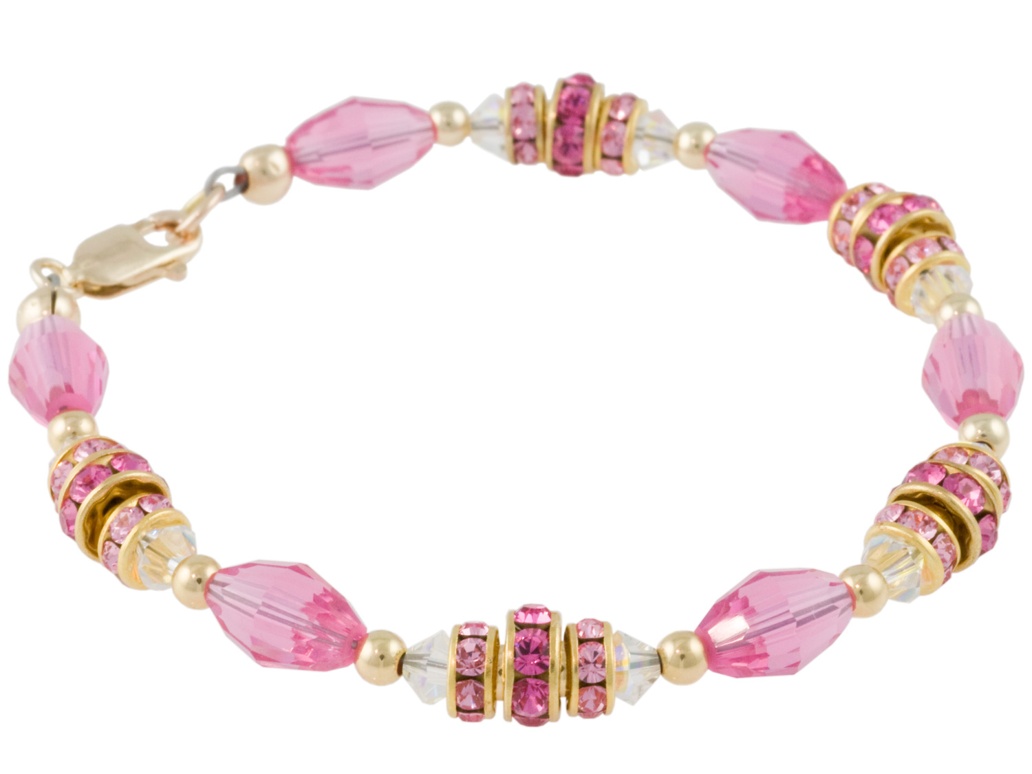 Pink Rondelle Bracelet