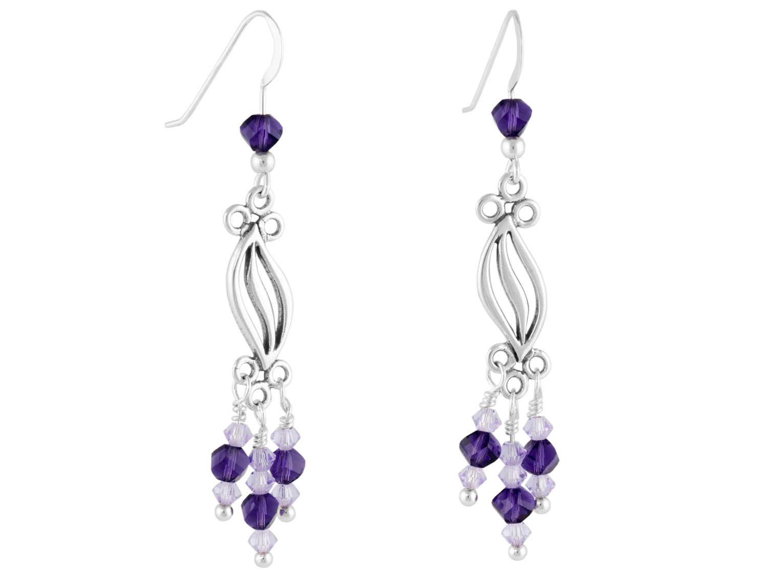 Purple Velvet Dangles