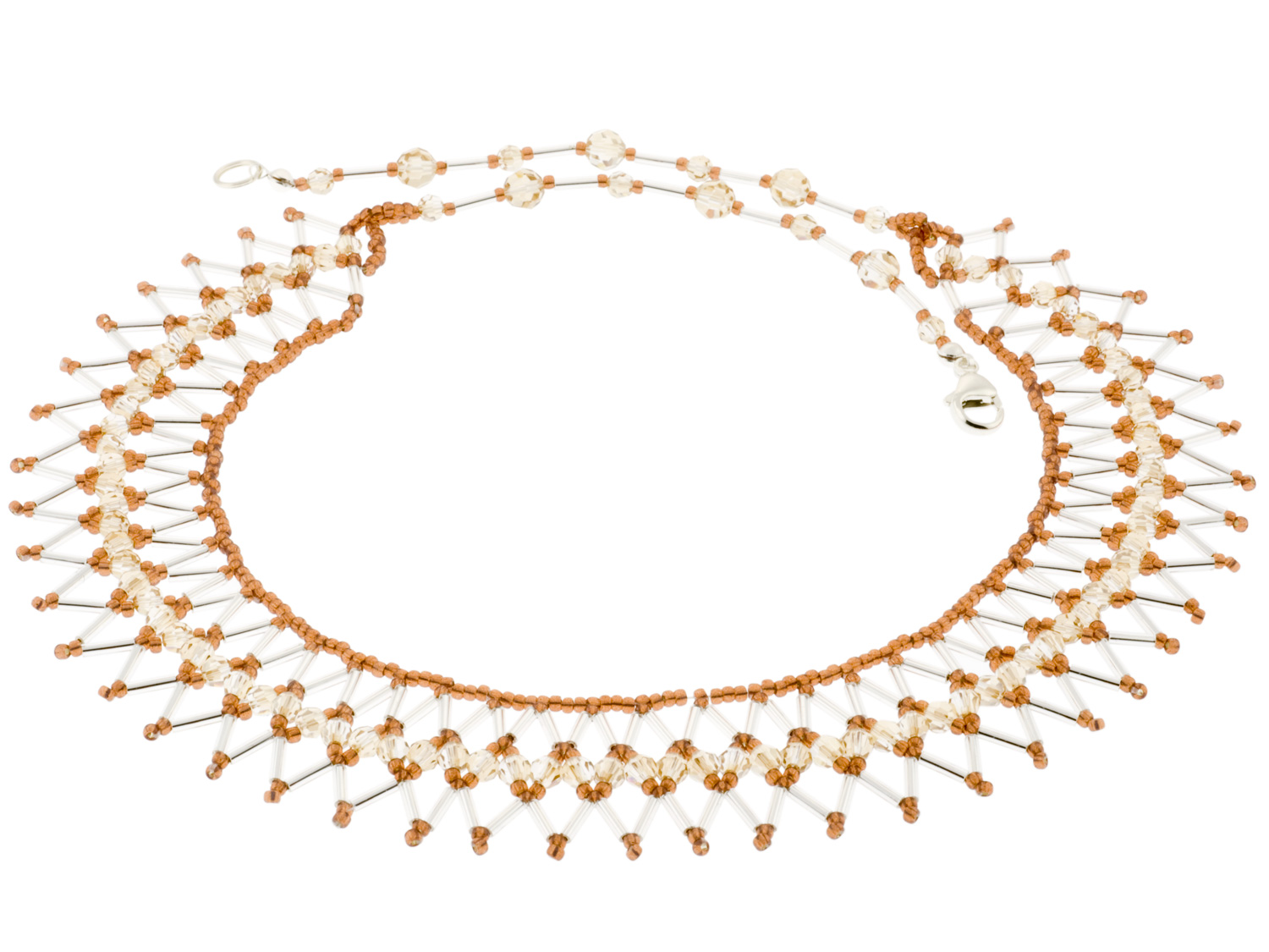 Golden Shadow Weave Necklace