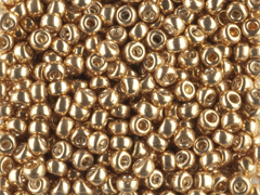 Miyuki Size 11/0 Seed Bead in Galvanized Yellow Gold Miyuki Size 11/0 Seed Bead in Galvanized Yellow Gold
