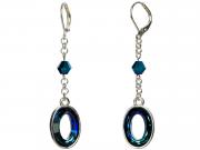 Bermuda Blue Oval Earrings