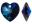 18x17.5mm Hearts