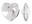 April Birthstone 18x17.5mm Hearts