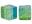 Crackle Crackel Glass Beads 16" Strand 6mm Cubes
