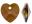 Czechoslovakian Czech Crystals Beads Preciosa Preciosa 10mm Heart