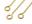 Gold Plated Eyepins