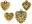Gold Plated Hearts