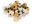 Glass Beads Gold Slv