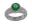 May - Emerald Sterling Pendant