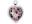 June Birthstone 8.8x8mm Heart Charm