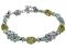 Erinite Aqua Satin Bracelet
