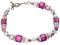 Fuchsia Cube Bracelet