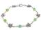 Peridot Flower Bracelet