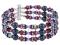 Ruby Triple Strand Bracelet