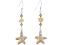 Golden Shadow Starfish Earrings