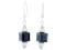 Sparkle Jet Cube Earrings