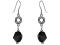 Jet Love Knot Earrings