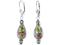 Sapphire Silver Foil Earrings