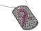 Pink Ribbon Dog Tag Necklace