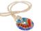 Rainbow Donut Necklace