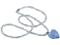 Light Sapphire Heart Necklace