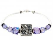 Purple Flower Bracelet