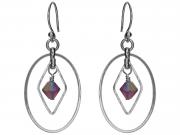 Amethyst Link Earrings
