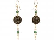 Byzantine Green Earrings