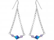 Purple & Violet Dangle Earrings