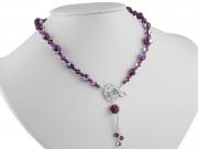 Amethyst Front Closing Necklace