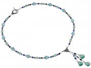 Aqua Champagne Briolette Necklace