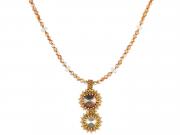 Crystal Copper Rivoli Necklace