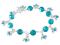Blue Zircon Link Bracelet