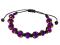 Purple Thunder Polish Shamballa Bracelet