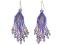 Purple Lover's Brick Stitch Earrings