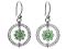 Peridot Flower Earrings